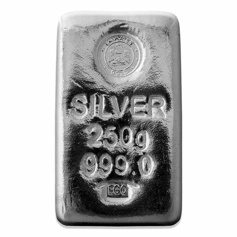SILVER BAR 250 GRAMS